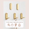 Guanici 4 Pieces Heavy Duty Gold Foldable Wall Hooks for