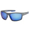 Caterpillar Men's Motor Polarized Sunglasses Rectangular, Matte Solid Gray, 62