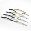 ELEBUILD 10 Pack, 5 Inch(128MM), Matte Black, Cabinet Pulls Cabinet