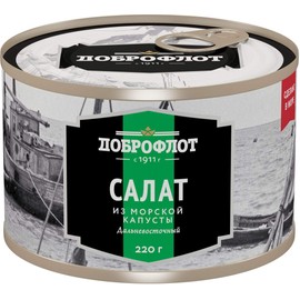 Far Eastern "Dobroflot" Seaweed Salad (7.8 Ounce / 220 Gram) Imported from Russia