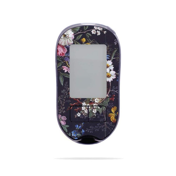 MightySkins Skin Compatible with Accu-Chek Aviva Plus - Midnight Blossom