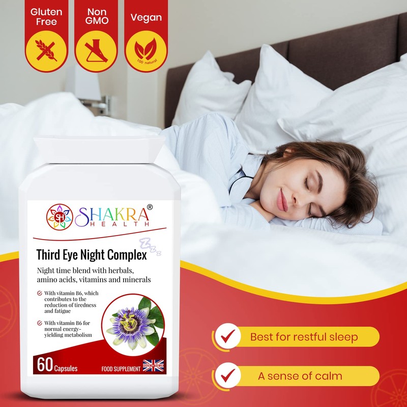Third Eye Night Complex (60 Capsules) Sleep undisturbed, Rest Peacefully,