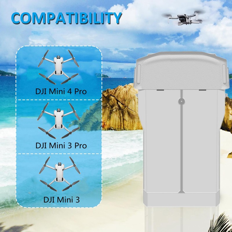 COOLSHOW Intelligent Flight Mini 4 Pro/3 Series Battery 2 Packs