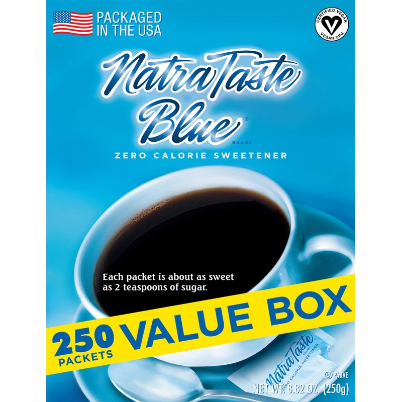 NatraTaste Blue Zero Calorie Sweetener, Bulk Sugar Substitute for Coffee,