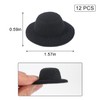 ASUNFO 12 Pcs Mini Top Hat for Craft Plush Top