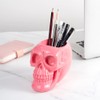 Arola Pink Skull Pencil Holder Skeleton Key Holder Makeup Brush