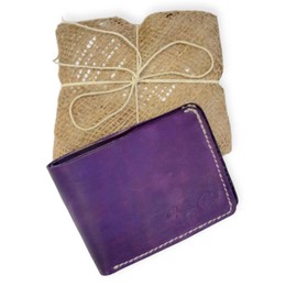 Wallet Handmade with Leader Primiun. (Violet)