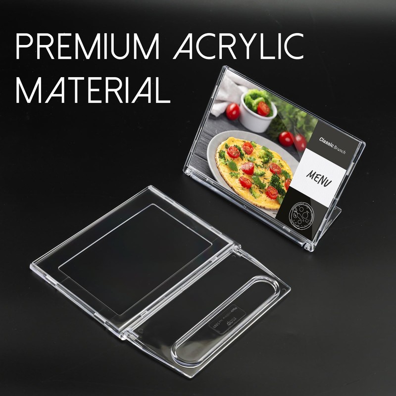 AetJxixee 10 Pack 4x6 Inch Sign Holder Horizontal, Double-Sided Usage