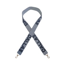 Lashicorn Dallas Silver Beaded Purse Strap Blue Letters 49” Pro Football Stadium Approved Clear Bag Cowboy Gold Hardware Sports College Texas Gifts