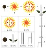 Viveta Wind Spinners for Yard and Garden, Sunflower Metal Wind