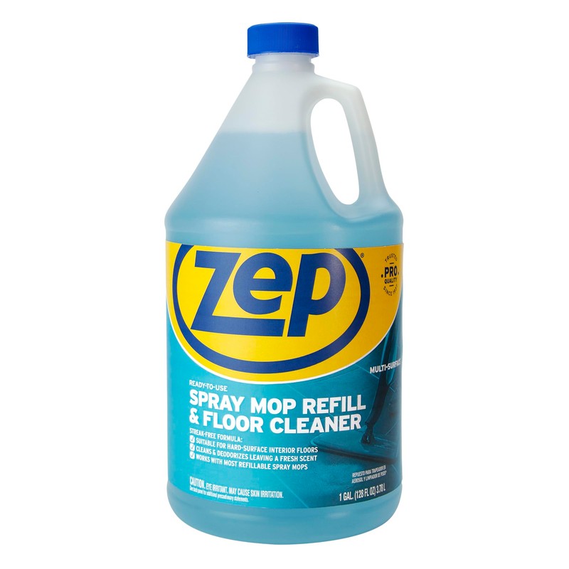 Zep Spray Mop Refill & Floor Cleaner – Streak-Free Shine