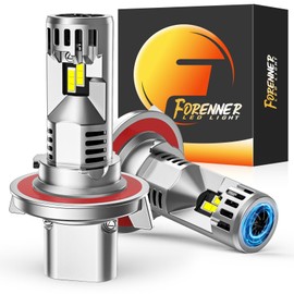 forenner Fahren Upgraded H13 Bulb, 24000 Lumen 9008/h13 Bulbs,Real 1:1 Size,6500K Cool White Light bulbs,IP68 Waterproof, Plug and Play, Pack of 2