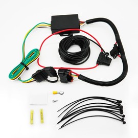 GLOCRORET 4 Way Trailer Wiring Harnes 56420 Compatible with 2019-2023 Hyundai Santa Fe, 2020-22 Palisade, 2022-24 Santa Cruz, 2022-23 Tucson, Fit for 2020-22 Kia Telluride, 2022-24 Carnival