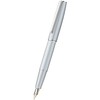 Hong Dian A3 - Pluma estilográfica de aluminio plateado, punta