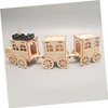 Kisangel Wooden Train Construction Kit DIY Puzzle for Unfinished Wood
