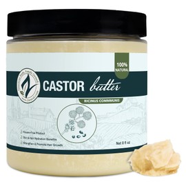 Castor Body Butter-Castor Oil-Raw Shea Butter-Moisturizing-Skin-Hair-Body