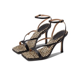 COACH Kaia Leather Sandal Black 9.5 B (M)