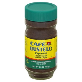 Café Bustelo Decaffeinated Instant Espresso 97 % Caffeine Free, 3.52 Ounce (Pack of 4)
