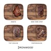 Ironwood Gourmet Fort Worth Steak Plate with Juice Channel, Acacia