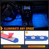 Nilight 8PCS Truck Pickup Bed Light 24LED Blue Cargo Rock
