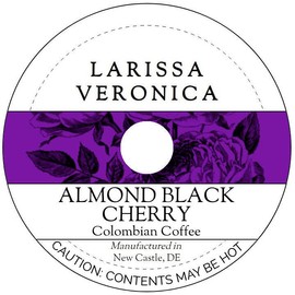 Almond Black Cherry Colombian Coffee (Single Serve K-Cup Pods) (Gourmet, Naturally Flavored, Whole Coffee Beans) (12 pods, ZIN: 576459)