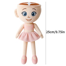 Italian Brainrot Toy Tralalero Tralala Plush Shark Plush for Kids & Adults Emotional Support Plushie Cute Plushies Gifts for Fans Toy Girls Boys Birthday Present. (Ballerina Cappuccina)