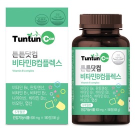 Tuntun.com Vitamin B Complex [6-month supply], 108g, 1 piece / 튼튼닷컴 비타민B 컴플렉스 [6개월분], 108g, 1개