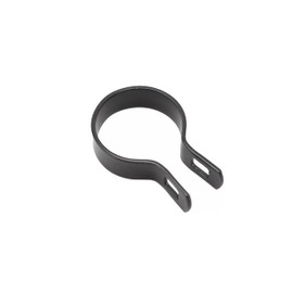 Ozark Fence & Supply - Black Chain Link Brace Band, Durable Steel Chain Link Fence Hardware, Rust-Resistant, Easy Install, Includes Required Bolt (4", 5)