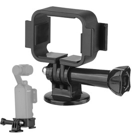 OSMO Pocket 3 Expansion Adapter Frame with Dual Cold Shoe 1/4" for DJI OSMO Pocket 3 Accessories Tripod/Extension Arm, Backpack Chest Neck Bike Mount
