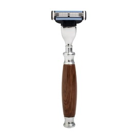 Union Razors SS4W Three Piece Shave Kit with Razor, Shaving Brush & Stand