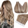 Fshine Extensiones Cabello Real 50gr 16in 10pz Rubio Ceniza 613