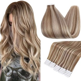 Fshine Extensiones Cabello Real 50gr 16in 10pz Rubio Ceniza 613