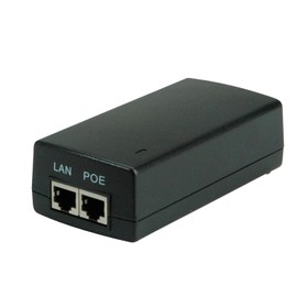 VALUE Gigabit PoE+ Injector, 30W, Black