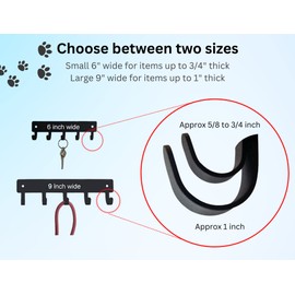 The Metal Peddler Bigfoot Peace Key Rack Hanger - Large 9 inch wide - Made in USA; Wall Mount