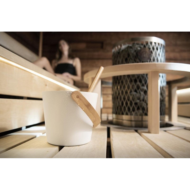 Rento - Sauna Bucket - Aluminium - Colour: White -