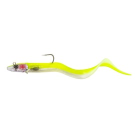 Savage Gear Conger EEL Ultimate Predator Bait, Multiple Colours, 50 g - 200 g, Sea Bait, Halibut Bait, Rubber Fish, Jig Bait (Lemonback, 90 g)