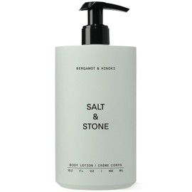 Salt & Stone Body Lotion for Women & Men| Scented Daily Body Lotion | Hydrates, Nourishes & Softens Skin | Restores Dry Skin | Fast-Absorbing | Cruelty-Free & Vegan (450 ml) (Bergamot & Hinoki)