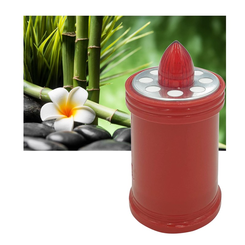 Velamp Lumino Elettrico a Led 15,2cm, Durata 90gg, rosso con