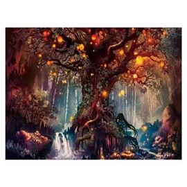 ALMLWIAJ Tree of Life Tapestry Background, Bohemian Psychedelic Style for Living Room Girls Bedroom Paris Theme Party Decoration (150X100)