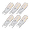6pcs G9 LED Bulb 5W Transparent Cover 22LED Dimmable G9