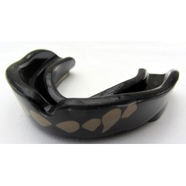 New Protection Gold Fangs SHIHAN Power-Sports Signature Gum Shield 'Gold-Fangs - Senior, Judo, Rugby, Wrestling Mouth Guard