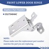 Getfarway Front Lower Door Hinge Assembly 55275464AC Compatible with Dodge
