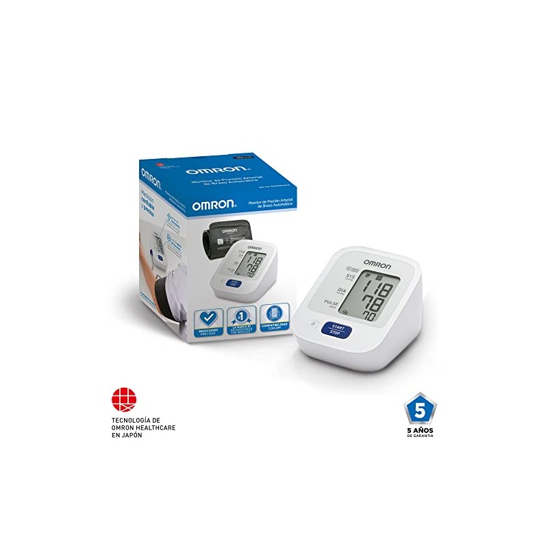 OMRON Baumanmetro digital de brazo HEM-7122 con 30 memorias