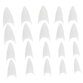 500Pcs Pointed Fake Nails for DIY Manicure Grey Press Nail Art Supplies for Women and Easy Application for Parties and