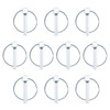 INCREWAY Linch Pin, 10PCS Diameter 6mm Carbon Steel Trailer Lock