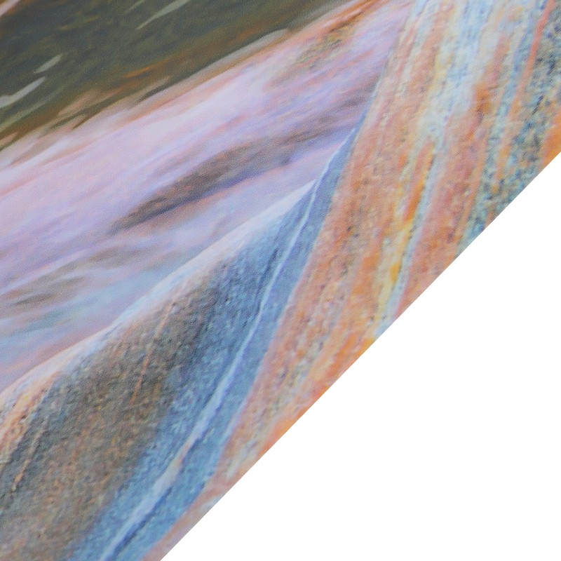 PVC Mountain Interval Rivers Fish Tanks Wallpaper Aquarium Background Poster