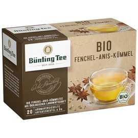 Bünting Tee Organic Fennel Anise Cumin 20 x 3g Bags (1 x 60g)