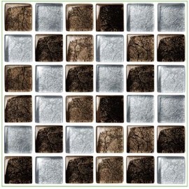 LPS Pack of 10 brown grey silver marble stone effect mosaic tile stickers transfers stick on wall tile peel and stick size bathroom kitchen