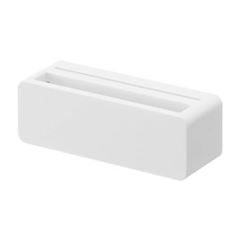 Yamazaki 10279 Magnetic Toothpaste Tube Holder, White, W 3.2 x D 1.1 x H 1.1 inches (8.1 x 2.9 x 2.7 cm), MIST Floating Storage, No Waste, Toothpaste Tube Squeezer