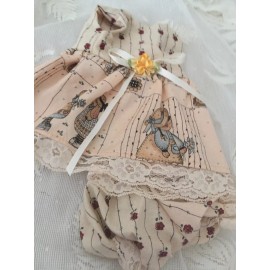 Baby Alive DOLL CLOTHES 4 BABY ALIVE SUN DRESS W/PANTIES country with 2 girls in sun hats